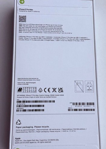 temiz iPhone 17 pro max sıfır bayandan 60.000 tl - Görsel 2