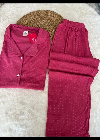 Diğer Kadın Pembe kısa Kollu Rahat Pijama Takımı