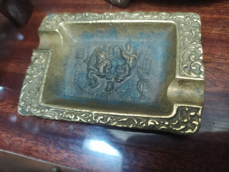 Vintage 5*8 cm Ebatlarında Prinç 2 adet Küllük - Görsel 2