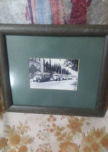 Kahverengi Çerçeveli Antika Fotoğraf Tablosu