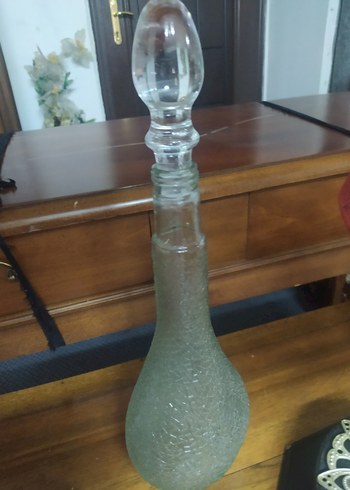 Bej Parlak Dekoratif Cam Şise