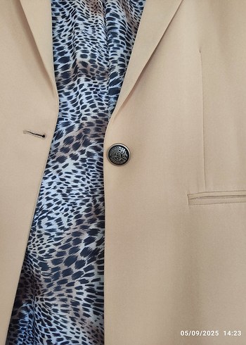 Camel Renkli Midi Kadın Blazer Ceket - Görsel 6
