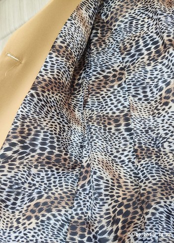 Camel Renkli Midi Kadın Blazer Ceket - Görsel 7