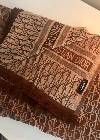 Beden Dior Çift Taraflı Şal Kahve/Bej