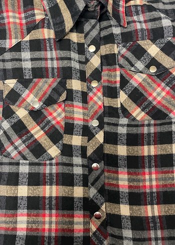 Kadın Çok Renkli Kareli Uzun Kollu Gömlek - Görsel 3