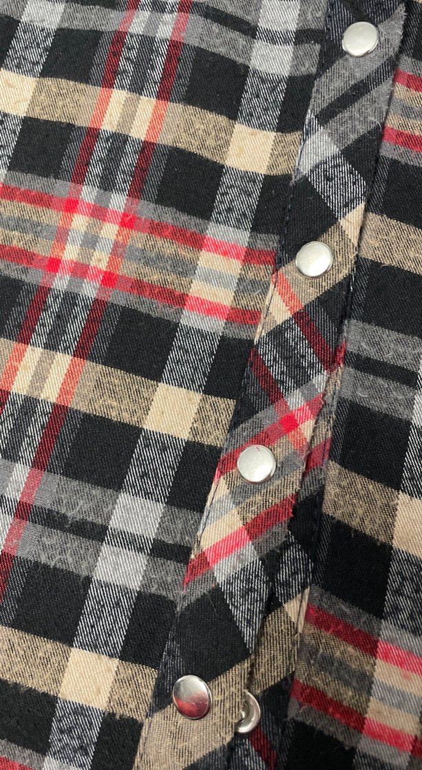 Kadın Çok Renkli Kareli Uzun Kollu Gömlek - Görsel 4