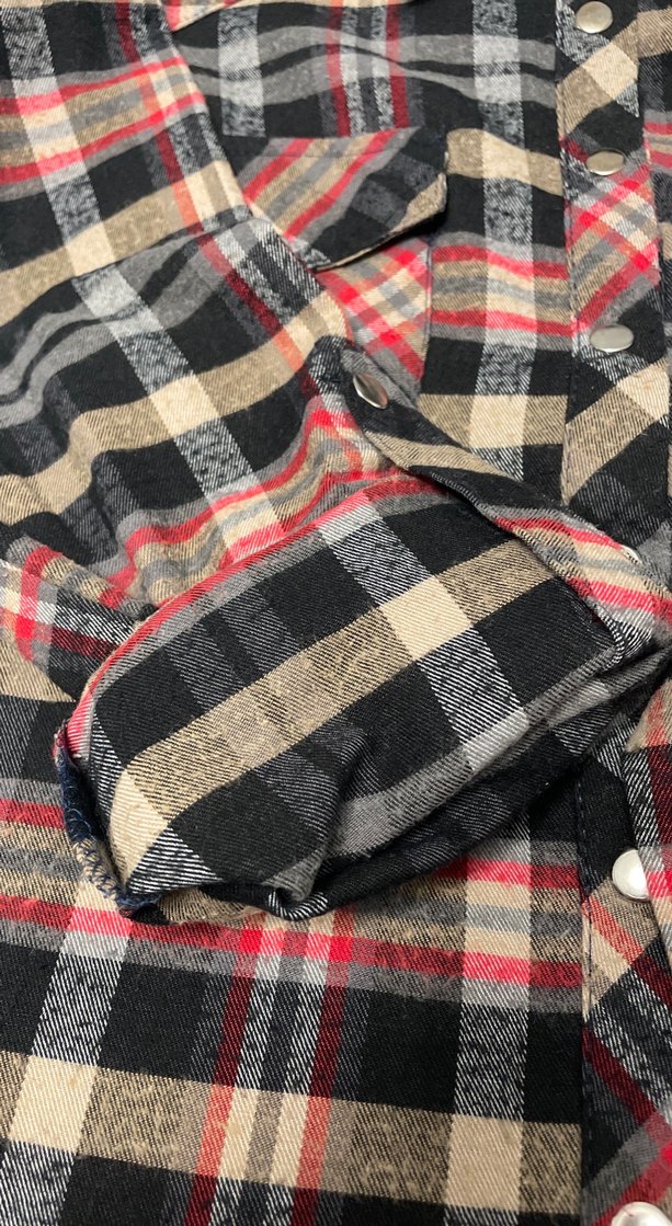 Kadın Çok Renkli Kareli Uzun Kollu Gömlek - Görsel 2