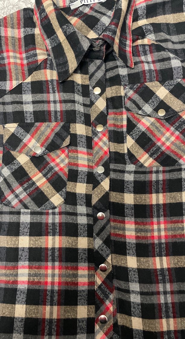 Kadın Çok Renkli Kareli Uzun Kollu Gömlek - Görsel 3