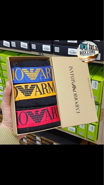 Emporio Armani 3 Lu Boxer Set M Beden Kutulu Hızlı Kargo