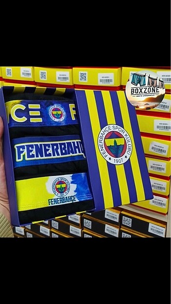 Fenerbahçe 3 Lu Boxer Set M Beden Kutulu Hızlı Kargo