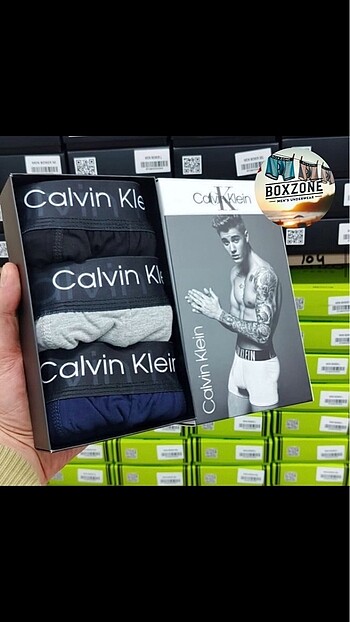 Calvin Klein 3 Lu Boxer Set L Beden Kutulu Hızlı Kargo