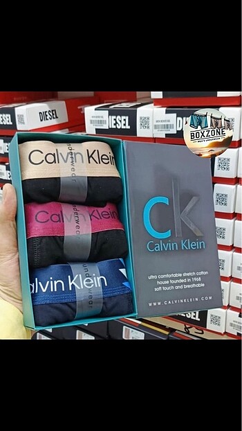 Calvin Klein 3 Lu Boxer Set XL Beden Kutulu Hızlı Kargo