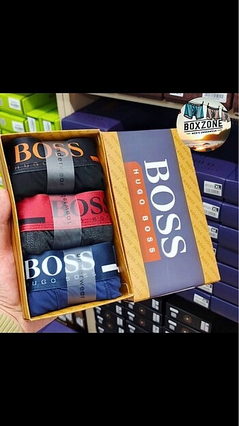 Hugo Boss 3 Lu Boxer Set XL Beden Kutulu Hızlı Kargo