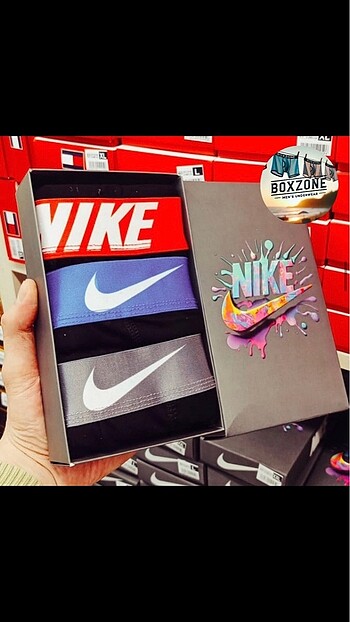 Nike 3 Lu Boxer Set XL Beden Kutulu Hızlı Kargo
