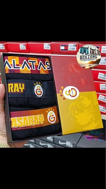 Galatasaray 3 Lu Boxer Set XXL Beden Kutulu Hızlı Kargo