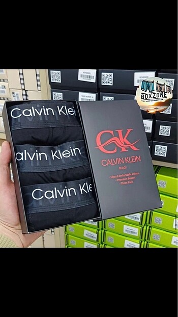 Calvin Klein 3 Lu Boxer Set XXL Beden Kutulu Hızlı Kargo