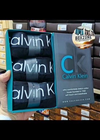 Calvin Klein 3 Lu Boxer Set M Beden Kutulu Hızlı Kargo