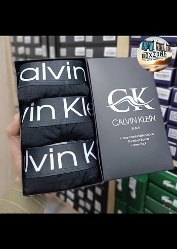 Calvin Klein 3 Lu Boxer Set XXL Beden Kutulu Hızlı Kargo