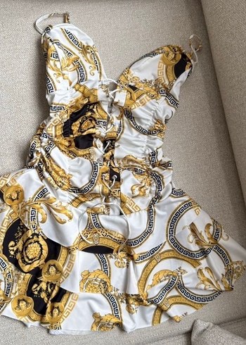 Medusa desenli Elbise