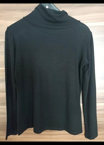 Siyah Uzun Kollu Gotik Baskılı Bluz - Görsel 4