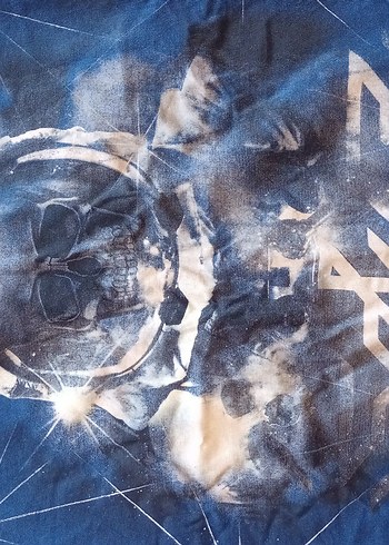 Defacto DeFacto Mavi Baskılı denim 14-15 Yaş