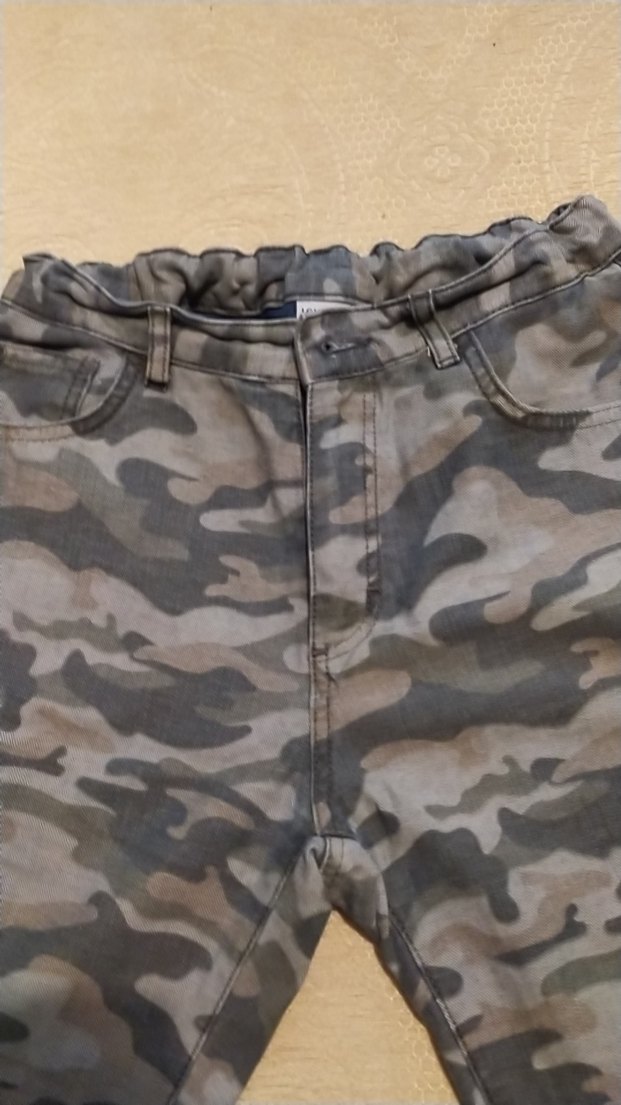 Gri Kamuflaj Desenli Rahat Kesim Erkek Şort - Görsel 2