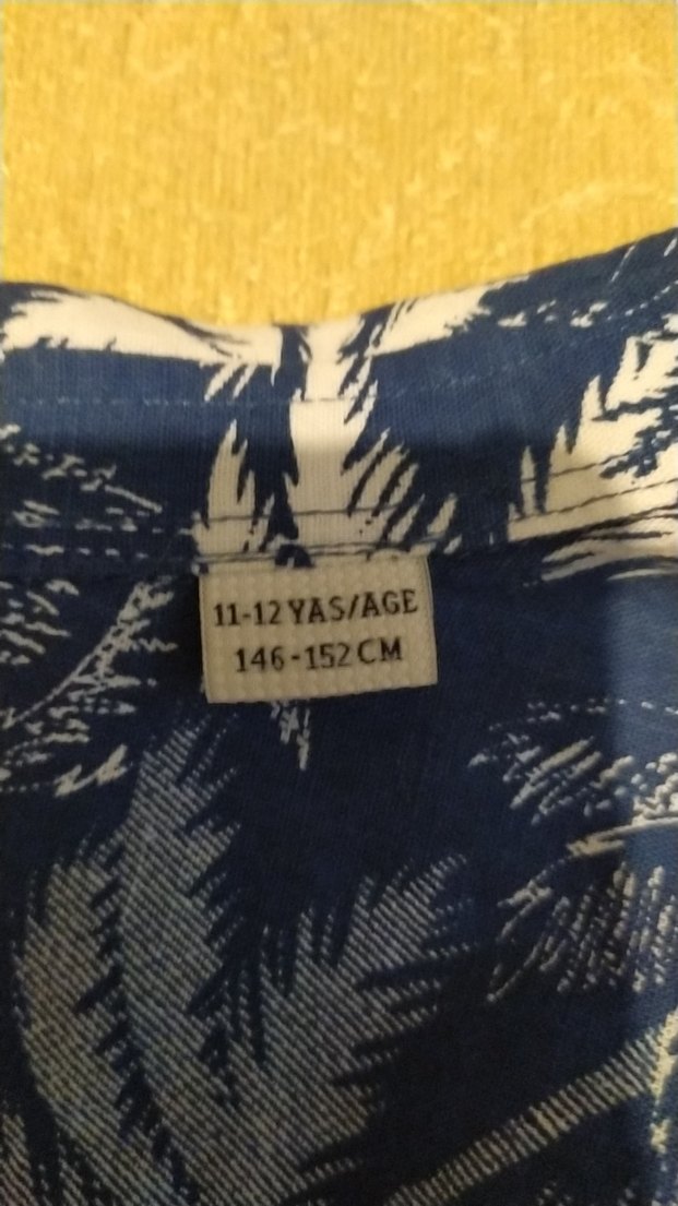 Lacivert Baskılı Kısa Kollu Erkek çocuk gömlek - Görsel 3