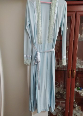kısa kol lohusa gecelik ve uzun kollu sabahlık - Görsel 5