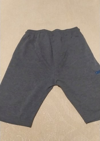 Gri Erkek Spor Şort Fermuarlı Cepli - Görsel 4