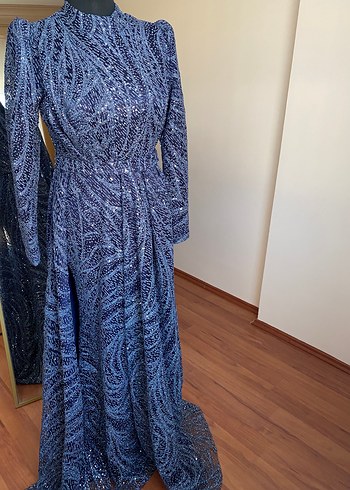 Tesettür abiye elbise - Görsel 3