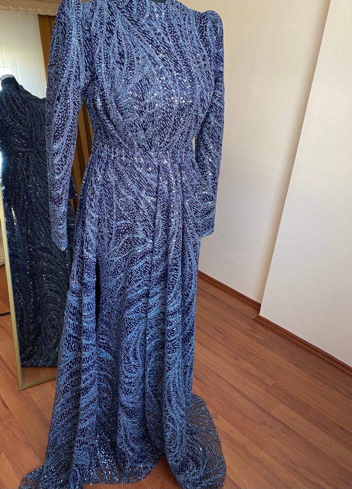 Tesettür abiye elbise - Görsel 2