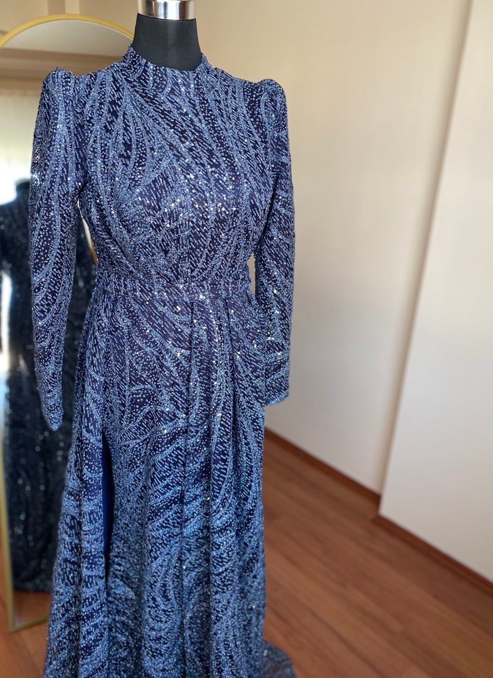 Tesettür abiye elbise - Görsel 5