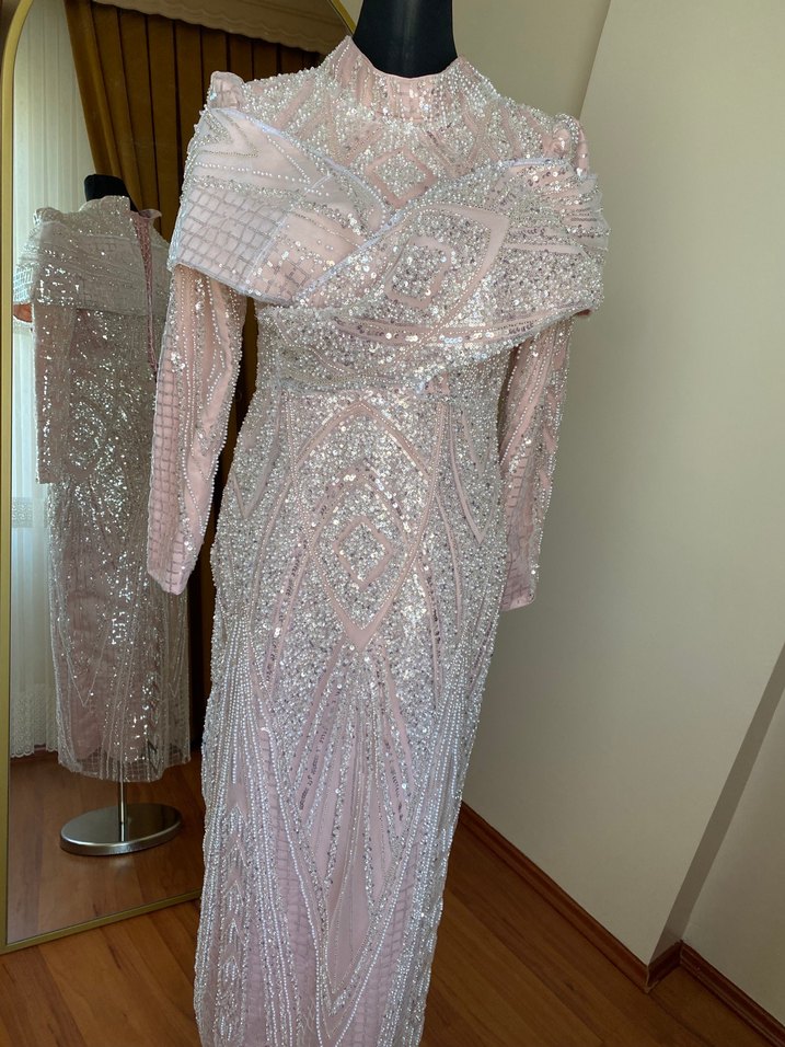 Tesettür abiye elbise - Görsel 4