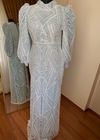 Tesettür abiye elbise - Görsel 3