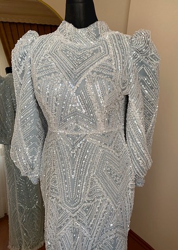 Tesettür abiye elbise - Görsel 4