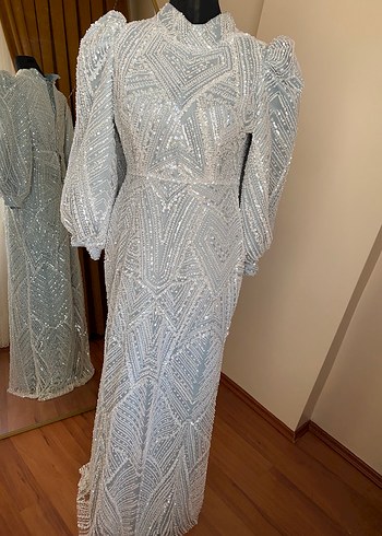 Tesettür abiye elbise - Görsel 13