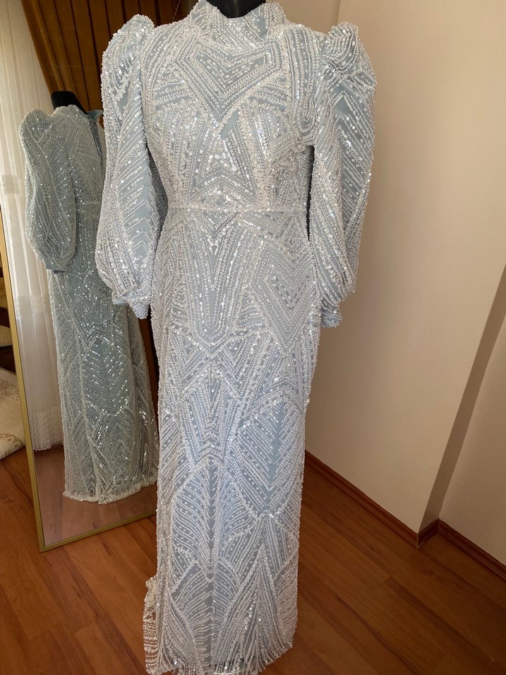 Tesettür abiye elbise - Görsel 3