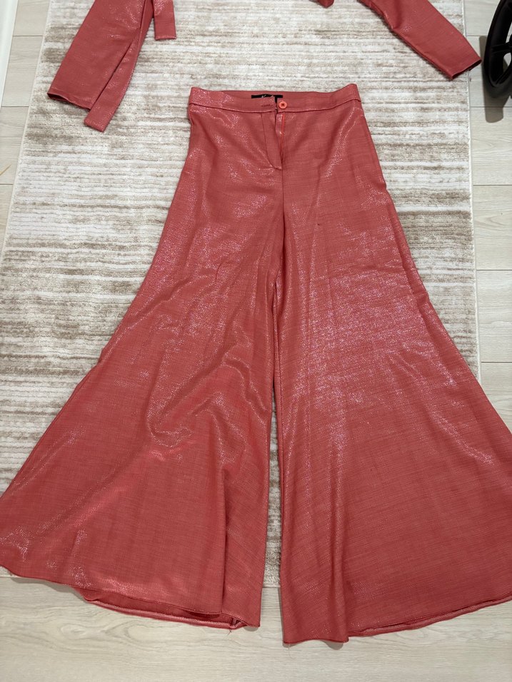 Pembe Parlak Uzun Kollu takım - Görsel 3