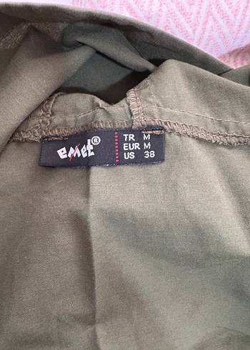 Kadın Haki Midi Keten Ceket - Görsel 5