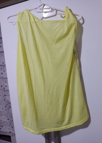 Sarı Çiçekli  Askılı Tişört - Görsel 3