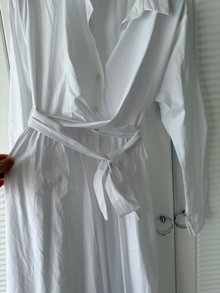 Beyaz Uzun Elbise - Görsel 2