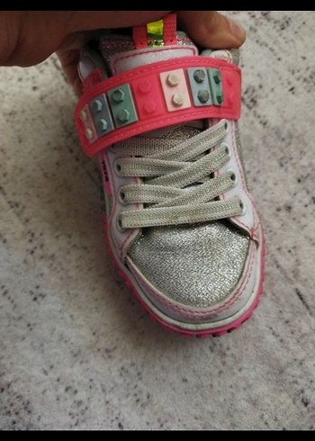 Kız Çocuk Renkli Desenli Spor Ayakkabı - Görsel 4