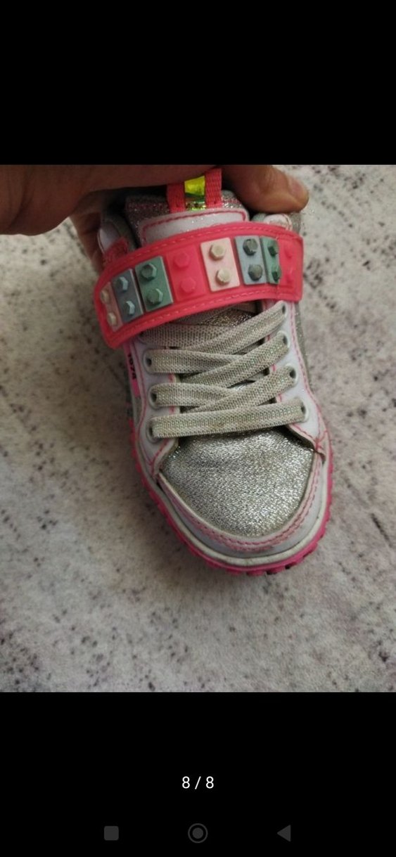 Kız Çocuk Renkli Desenli Spor Ayakkabı - Görsel 4