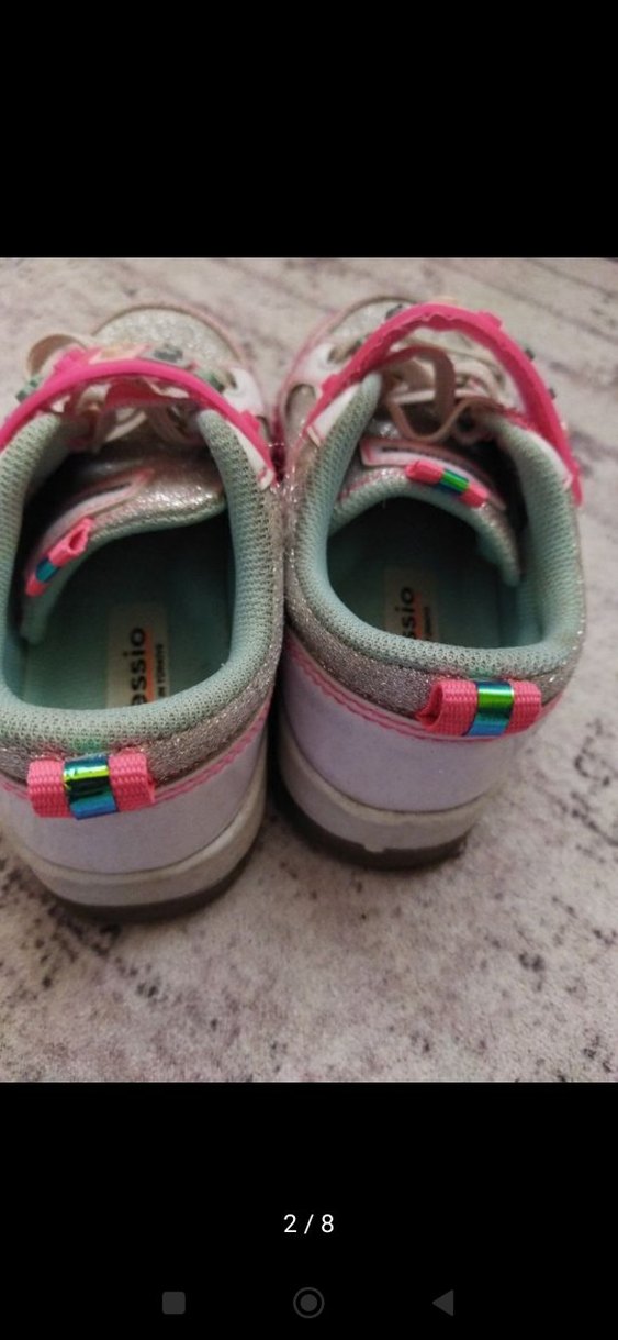 Kız Çocuk Renkli Desenli Spor Ayakkabı - Görsel 3