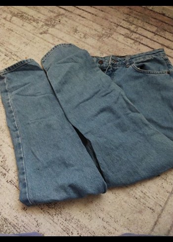 CWJEANS Mom Kesim Gri Mavi Kadın Kot Pantolon - Görsel 7