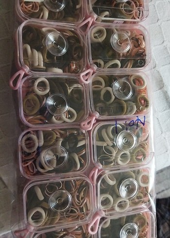 Pembe Elastik Saç Tokaları Kutusu - Görsel 3