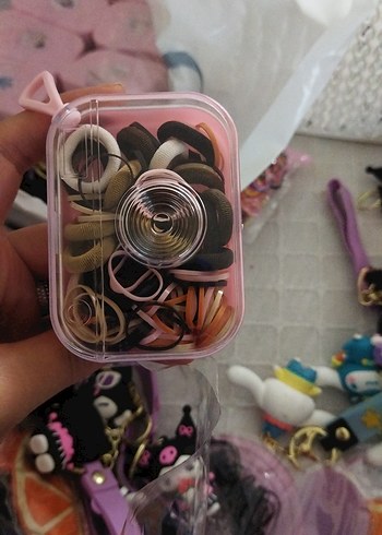 Pembe Elastik Saç Tokaları Kutusu - Görsel 2