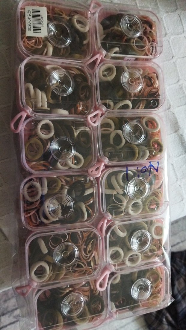 Pembe Elastik Saç Tokaları Kutusu - Görsel 3