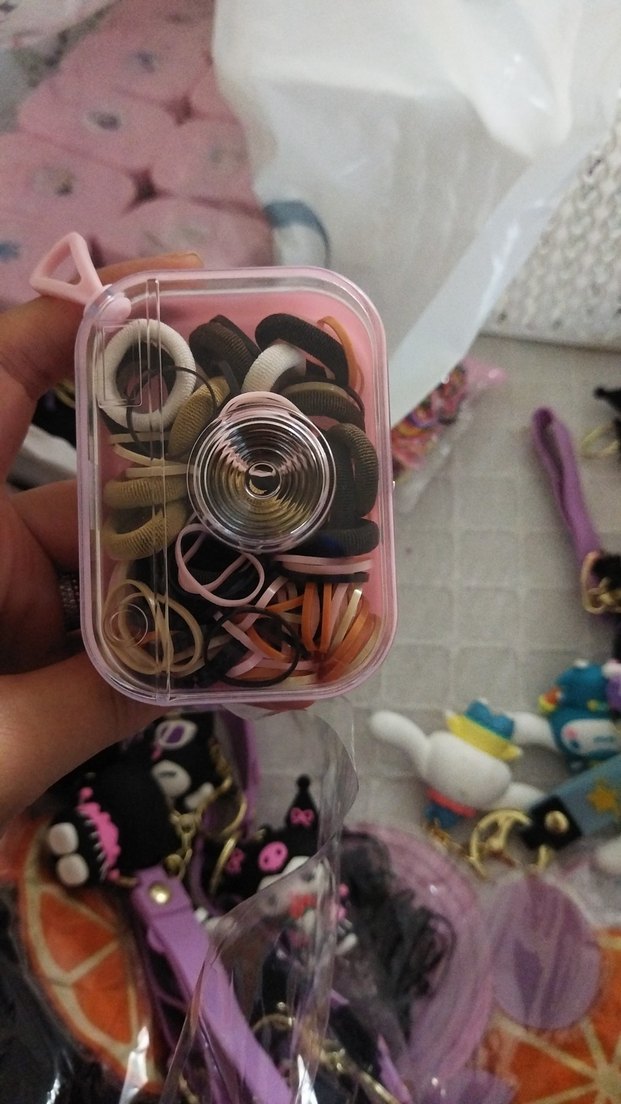 Pembe Elastik Saç Tokaları Kutusu - Görsel 2