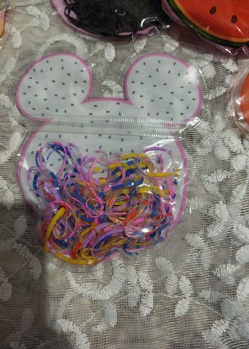 Renkli Bağlamalı Lastikli Çocuk Saç Tokaları - Görsel 4